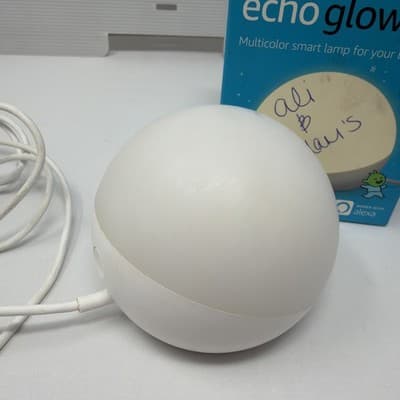 Amazon Echo Glow Multicolor Smart Lamp for Kids Alexa Compatible, White - Thumbnail 2