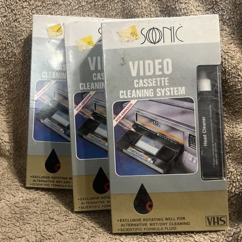 Sonic video cassette cleaning svhc-3 PACK OF 3 (A4) - Image 1