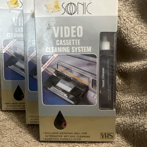 Sonic video cassette cleaning svhc-3 PACK OF 3 (A4) - Thumbnail 2