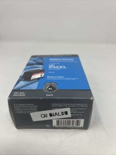 Office Depot HP 932XL reman ink cartridge,Black unopened box (A16) - Thumbnail 4