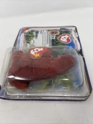 TY Teenie Beanie Babies *McDonalds Happy Meal Toy~ 'Rex' The Tyrannosaurus w/Tag - Thumbnail 4