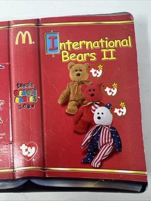 Osito The Bear Mexico International Bears II TY Teenie Beanie Baby McDonalds - Thumbnail 6