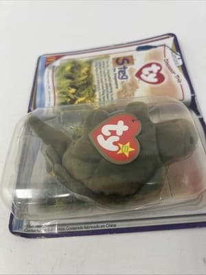 TY STEG The Stegosaurus 1994 Mc Donalds Beanie Baby RARE RETIRED DINOSAUR TRIO - Thumbnail 7