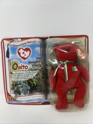 Osito The Bear Mexico International Bears II TY Teenie Beanie Baby McDonalds