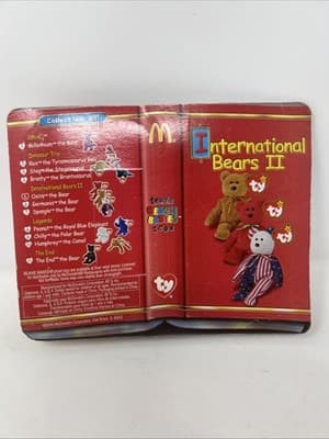 Osito The Bear Mexico International Bears II TY Teenie Beanie Baby McDonalds - Thumbnail 4