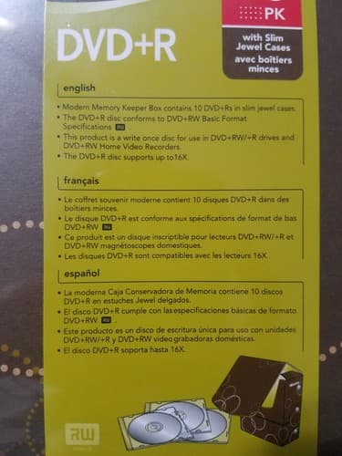 Memorex DVD+R 10pk memory keeper box (A7) - Thumbnail 3