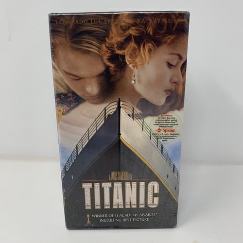 Titanic (VHS, 1998, 2-Tape Set) Leonardo DiCaprio - Kate Winslet - NEW & SEALED - Image 1