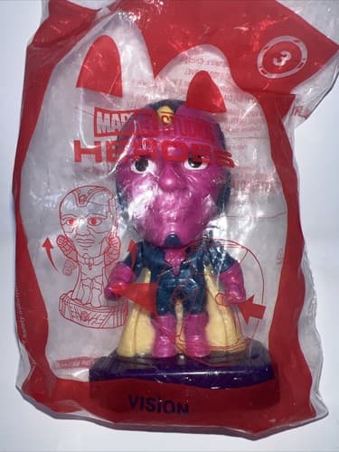Marvel Studios Heroes VISION #3 New 2020 McDonalds Happy Meal Toy - Thumbnail 2