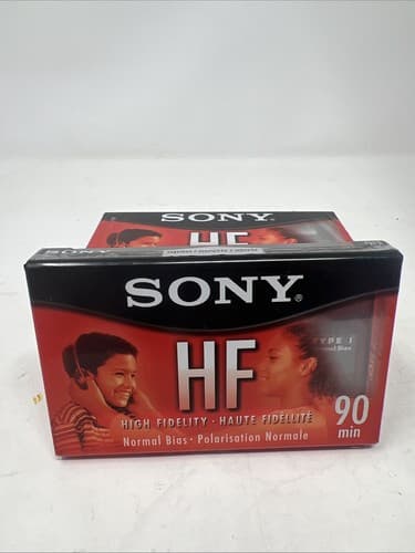 NEW SONY Blank HF Audio Cassette Tapes LOT OF4 Normal Bias 90 Minutes (A13) - Thumbnail 2