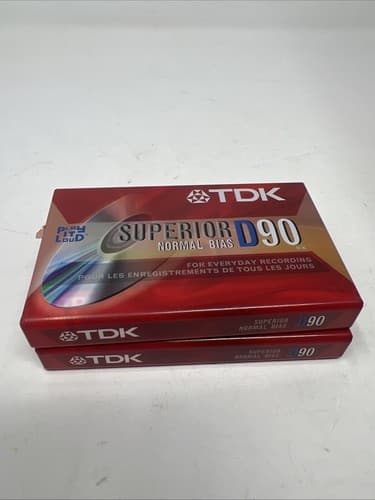 TDK D90 Standard Audio Cassette Superior Normal Bias IEC I / Type I 60dB (A5) - Thumbnail 2