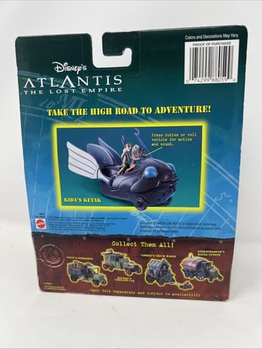 Kida's Ketak Figures,The Princess's Speeder. Disney's Atlantis Lost Empire 2000 - Thumbnail 3