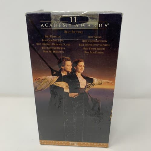Titanic (VHS, 1998, 2-Tape Set) Leonardo DiCaprio - Kate Winslet - NEW & SEALED - Thumbnail 3