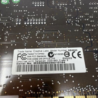 CREATIVE SOUND BLASTER AUDIGY GAMER 24BIT PCI 5.1 SOUND CARD SB0090 (A17) - Thumbnail 6