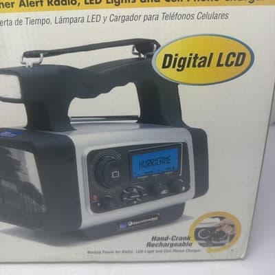 NOB Weather Channel Weather Alert Radio-TV W/ LED Light & Cell Phone Charger - Thumbnail 3