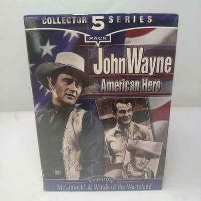 John Wayne VHS Collector Series 5 "American Hero" - (5) VHS Tapes - Sealed! (A11 - Image 1
