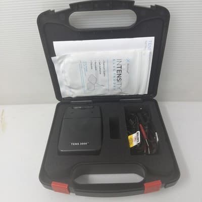 TENS 3000 2-Channel Handheld Unit with Accessories and Case - Image 1
