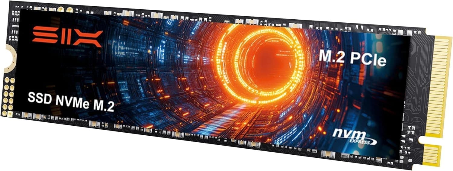 SIX NVME M.2 SSD PCIe 4.0-1TB m.2 2280 ssd, Read UP to 7350MB/s 1TB for Gaming P - Thumbnail 2