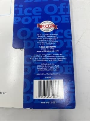 Office Depot 1000 Blank Printable Shipping Labels, White laser 2X4 #612-051 - Thumbnail 6