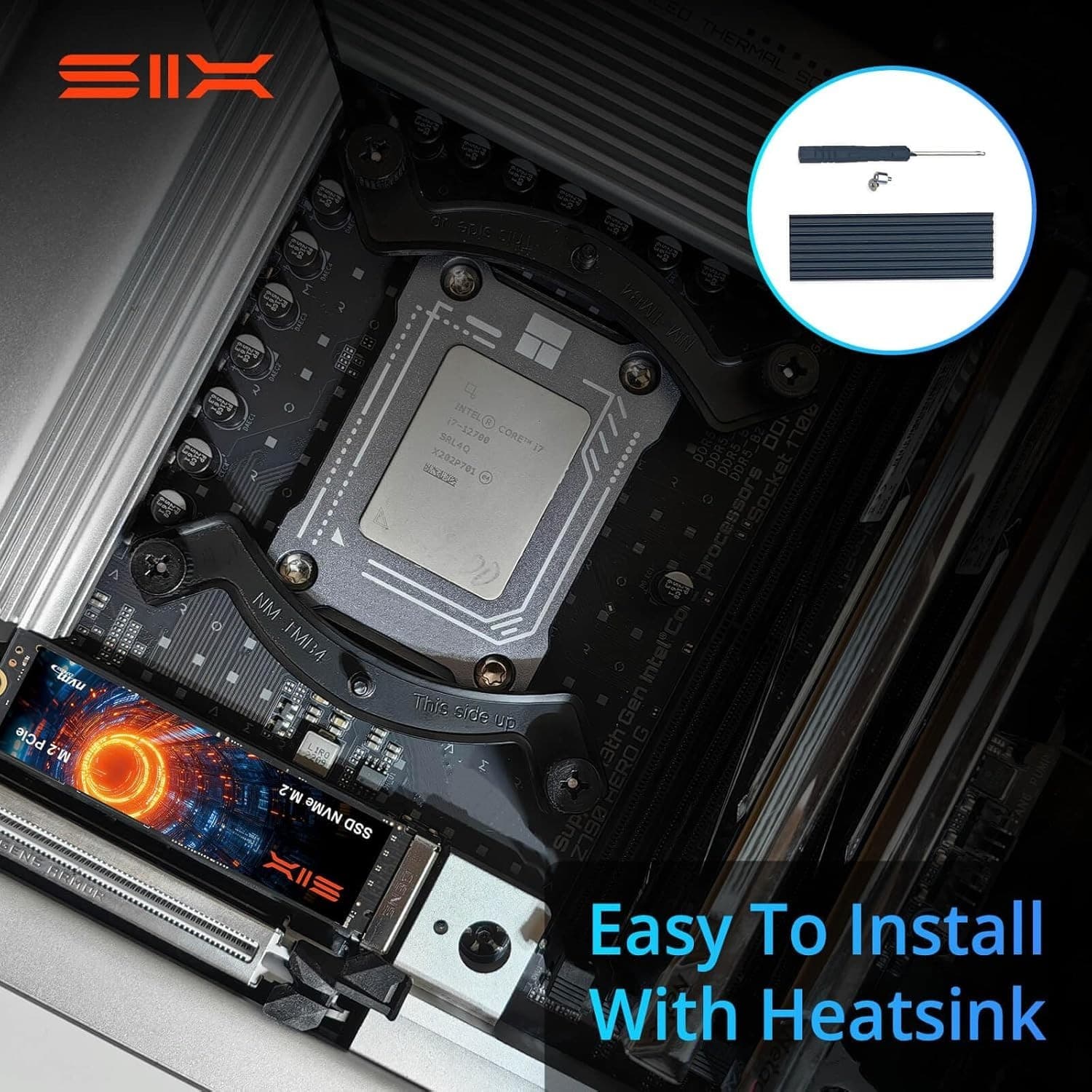 SIX NVME M.2 SSD PCIe 4.0-1TB m.2 2280 ssd, Read UP to 7350MB/s 1TB for Gaming P - Thumbnail 7