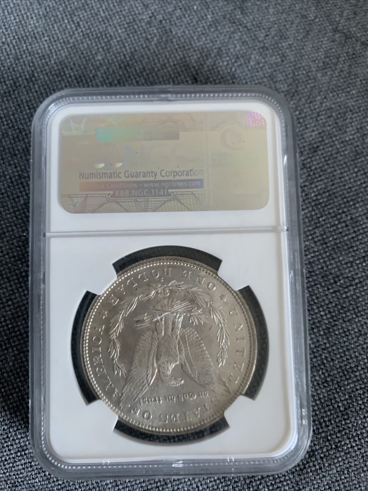 Coin 1882-S Morgan silver dollar-NGC MS 64 (A15) - Thumbnail 2