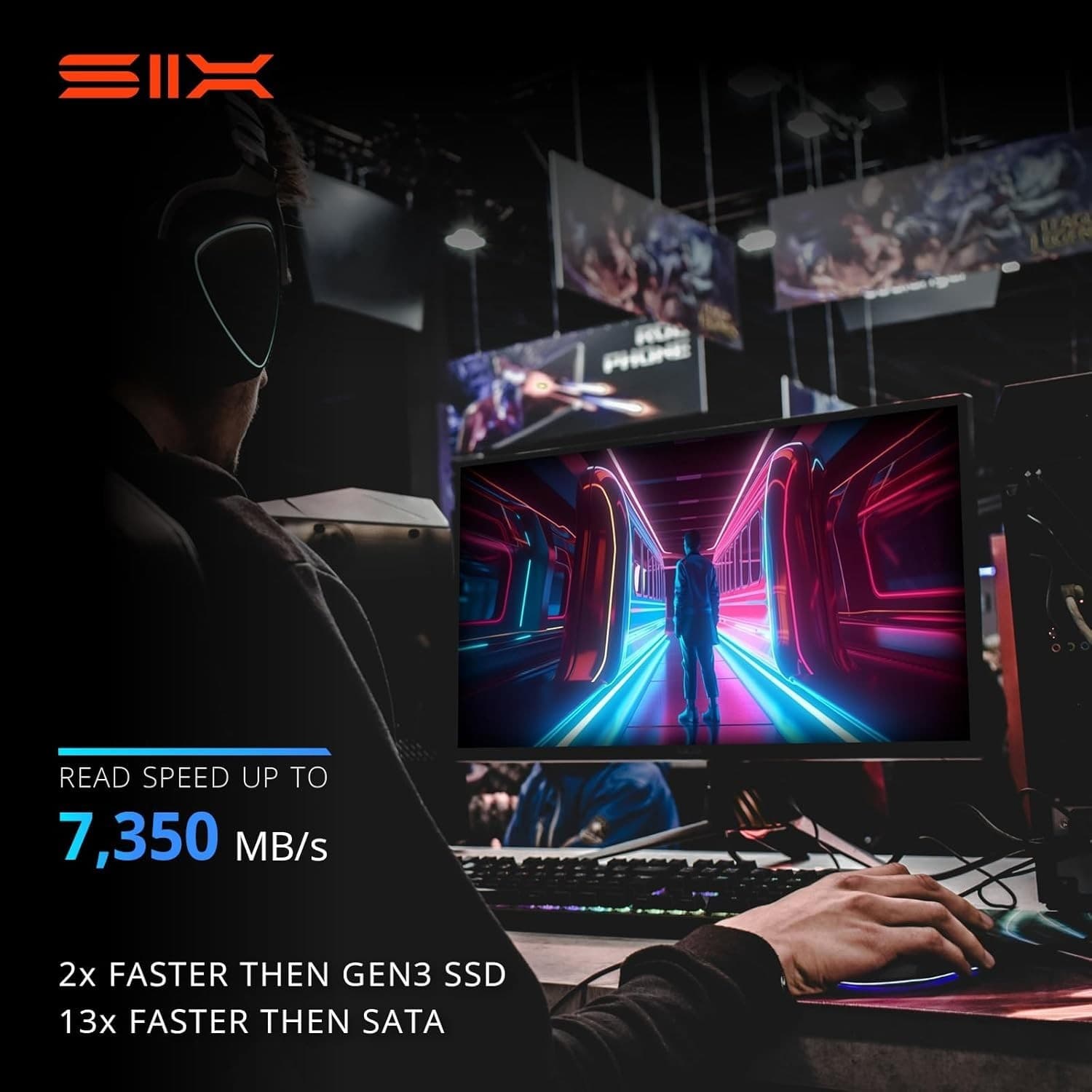 SIX NVME M.2 SSD PCIe 4.0-1TB m.2 2280 ssd, Read UP to 7350MB/s 1TB for Gaming P - Thumbnail 5