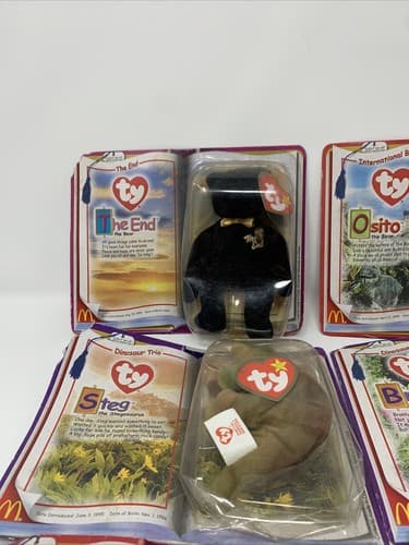 Lot McDonald’s 2000 Ty Beanie Babies, Spangle , The End,International Bears 🔥A8 - Thumbnail 2