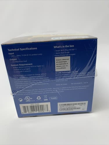 🔥🔥TP-Link HS100 Smart Wi-Fi Plug Works w/ Google & Alexa NEW - SEALED🔥🔥 A4 - Thumbnail 5