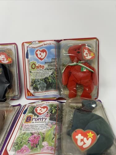Lot McDonald’s 2000 Ty Beanie Babies, Spangle , The End,International Bears 🔥A8 - Thumbnail 3