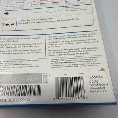 HP Premium Soft Gloss Photo Paper For Inkjet Printer 4 x 6 (A17) - Thumbnail 5