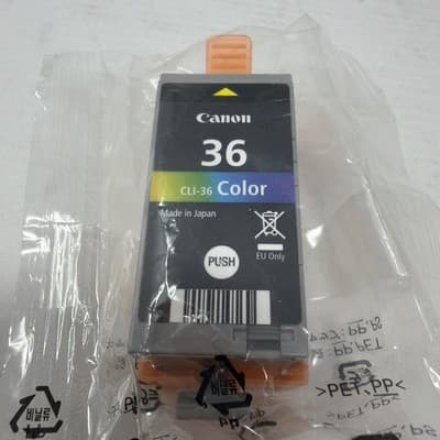 Genuine- Canon Pixma - 36 Color Ink Cartridge - Chromalife 100 CLI-36 NIB (A131 - Thumbnail 3