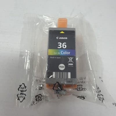 Genuine- Canon Pixma - 36 Color Ink Cartridge - Chromalife 100 CLI-36 NIB (A131