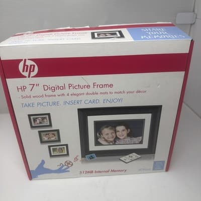 Hewlett Packard HP 7" Ditigal Picture Frame Black512 df780a4