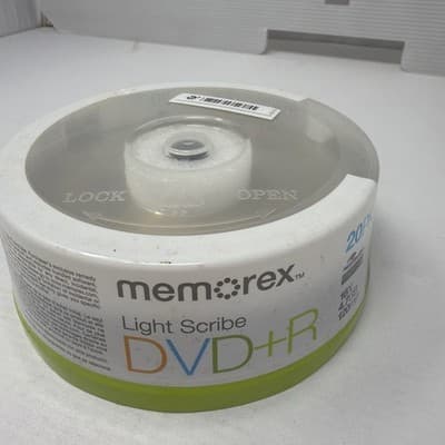 MEMOREX LIGHTSCRIBE DVD+R 16X SPEED 4.7GB 120 MIN RECORDABLE DISCS 20 PACK (A13 - Thumbnail 3