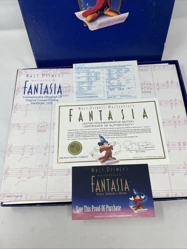WALT DISNEY MASTERPIECE FANTASIA DELUXE EDITION VHS SET Collectors - Thumbnail 2