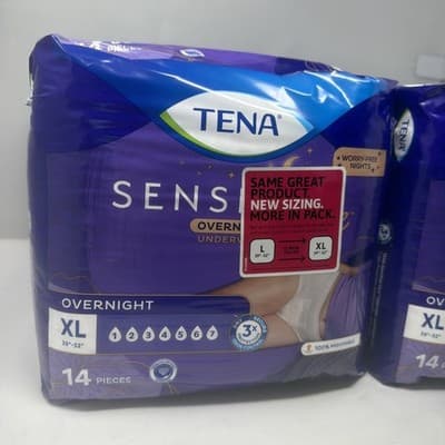 **NEW** Tena Sensitive Care Incontinence Underwear 56 Count Women’s XL - Thumbnail 2