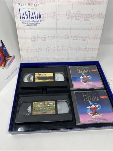 WALT DISNEY MASTERPIECE FANTASIA DELUXE EDITION VHS SET Collectors - Thumbnail 7