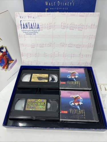 WALT DISNEY MASTERPIECE FANTASIA DELUXE EDITION VHS SET Collectors - Thumbnail 6