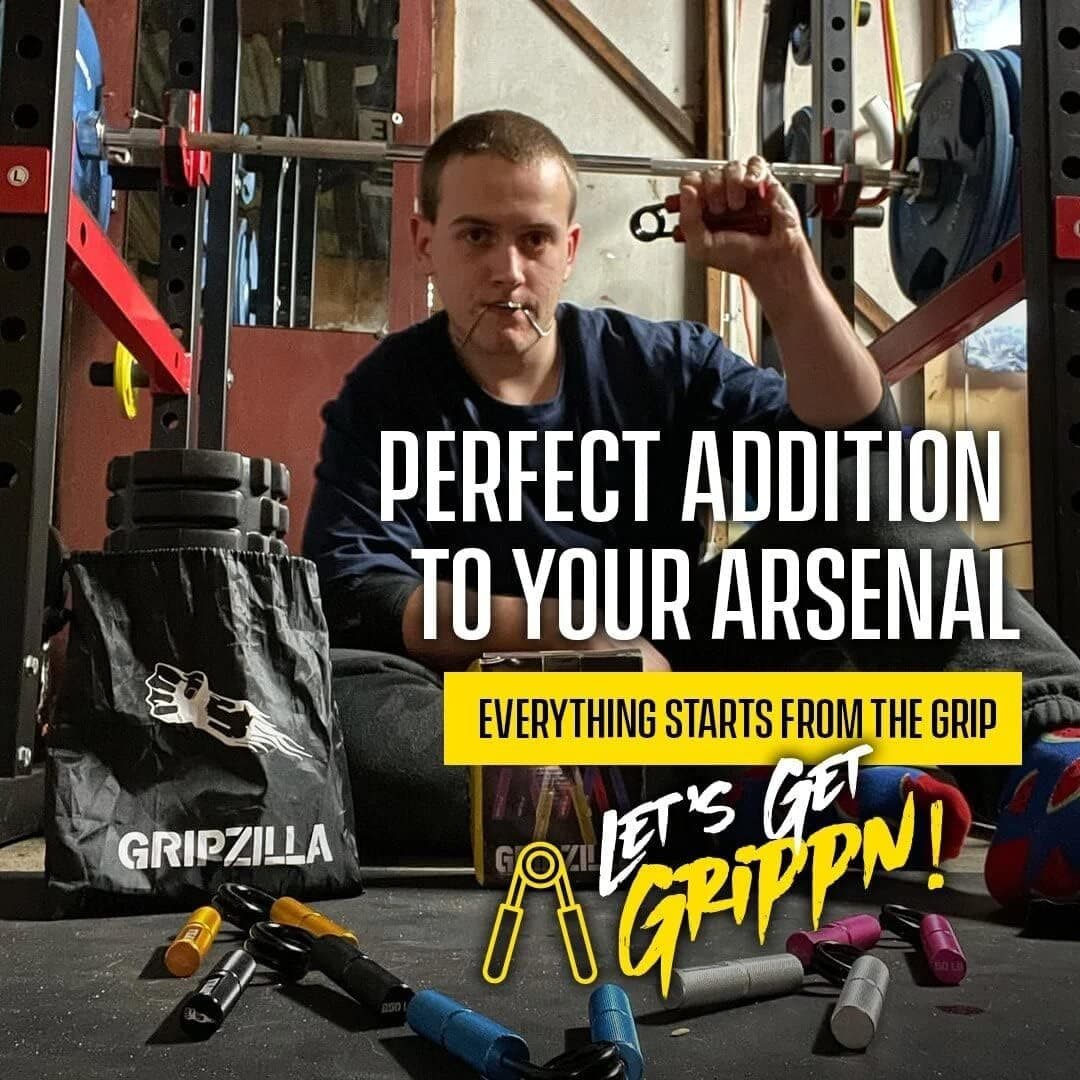 GRIPZILLA Grip Strength Trainer 50-300lb, Hand Gripper Strengthener Workout Kit, - Thumbnail 5