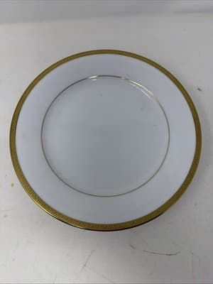4X Charter Club Dinner Plates Grand Buffet Set of 3 Gold 9.5/8" White Porcelain - Thumbnail 2