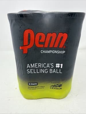 Penn Championship Extra Duty Felt Tennis Balls 4 Packs 12 Balls Total (A15) - Thumbnail 4