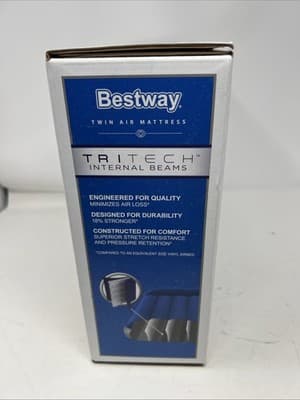 Bestway 12" Tritech Twin Air Mattress with Built-in Pump - Thumbnail 2