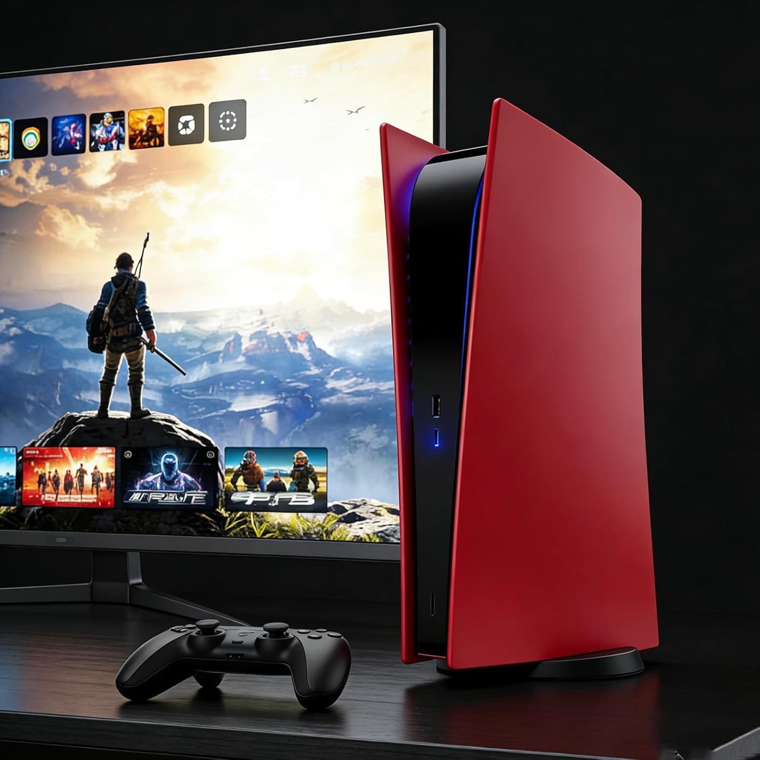 Face Plates for PS5 Console, arVin Replacement Shell Skin Cover Case for PS5, AB - Thumbnail 8