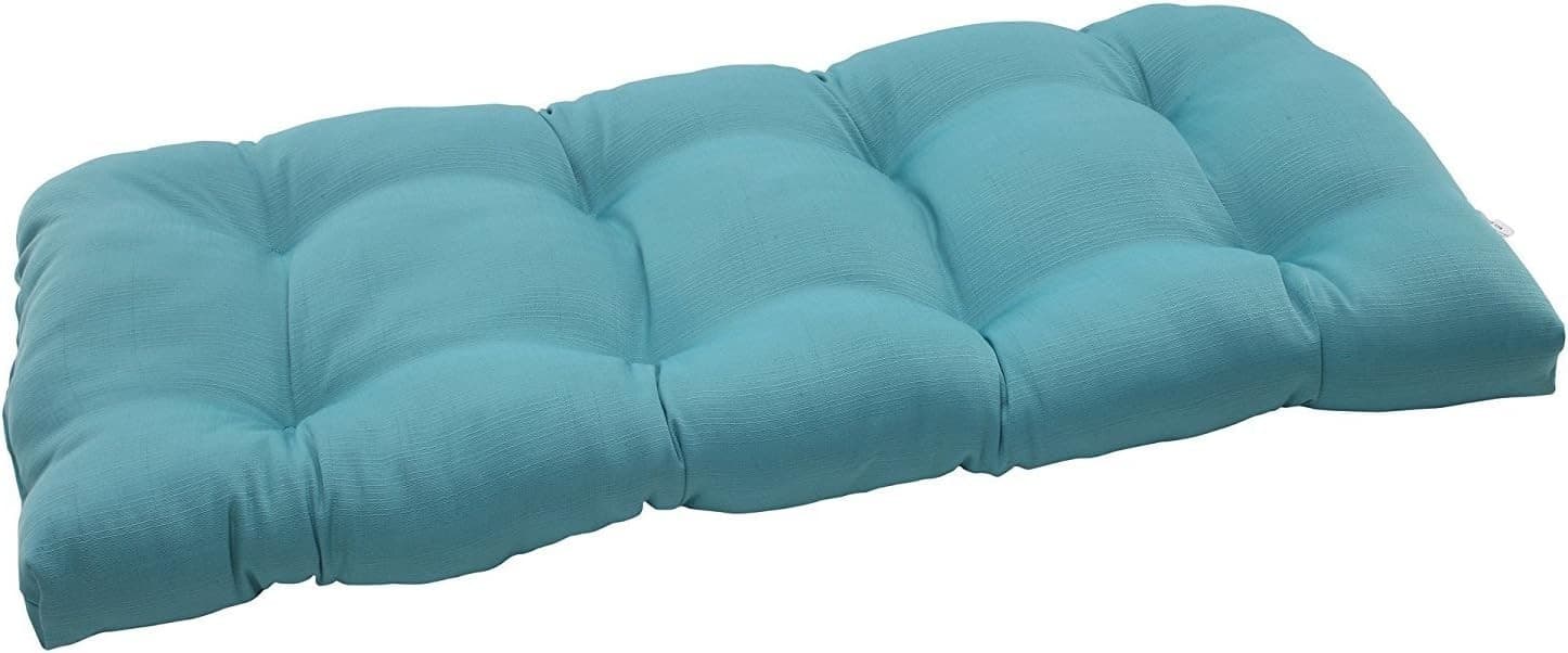Pillow Perfect Forsyth Solid Indoor/Outdoor Wicker Patio Sofa/Swing Cushion