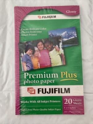 PHOTO PAPER FUJIFILM PREMIUM PLUS 4X6 20 Factory SealedA10