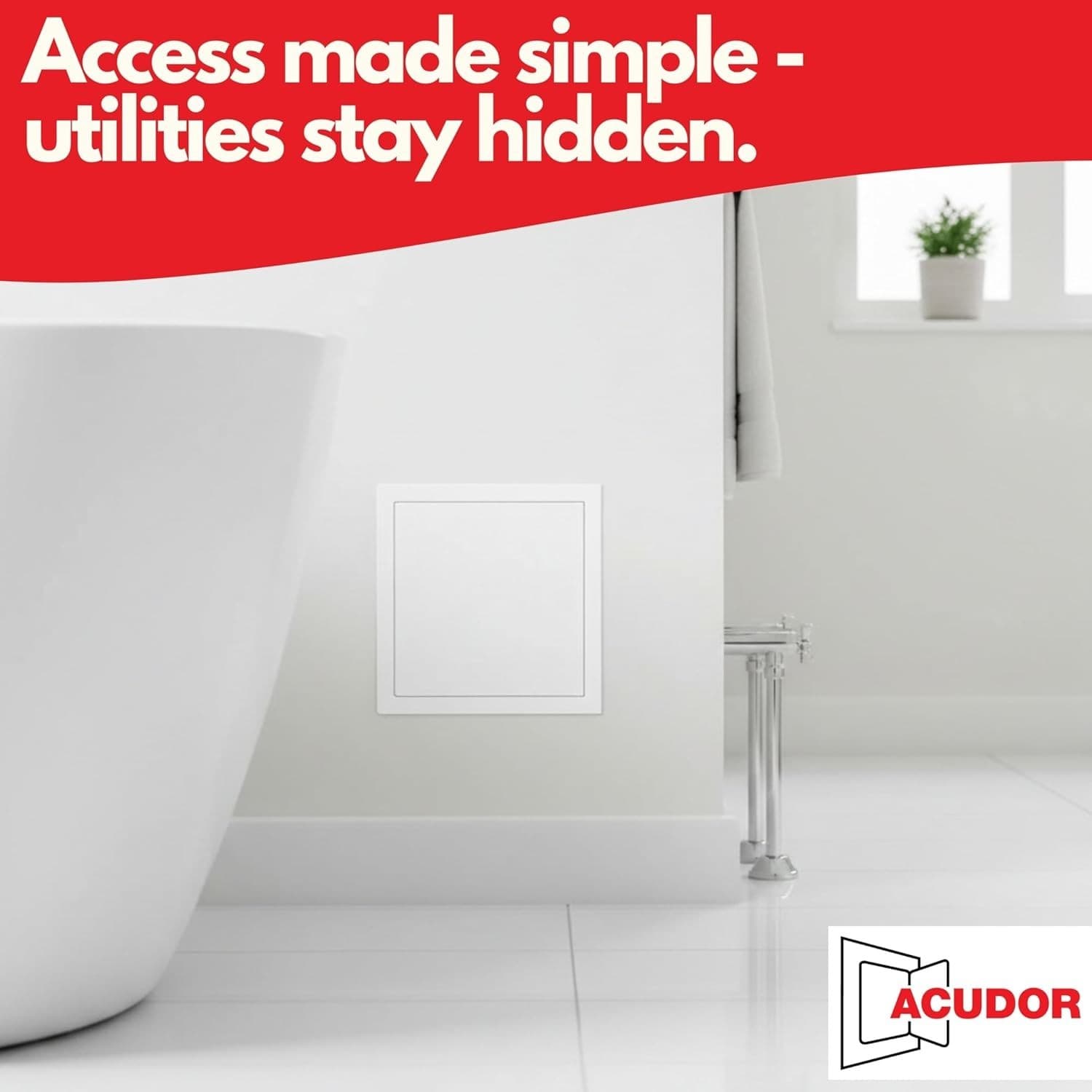 Access Panel for Drywall - Wall & Ceiling Plumbing and Electrical Hinged Access - Thumbnail 3