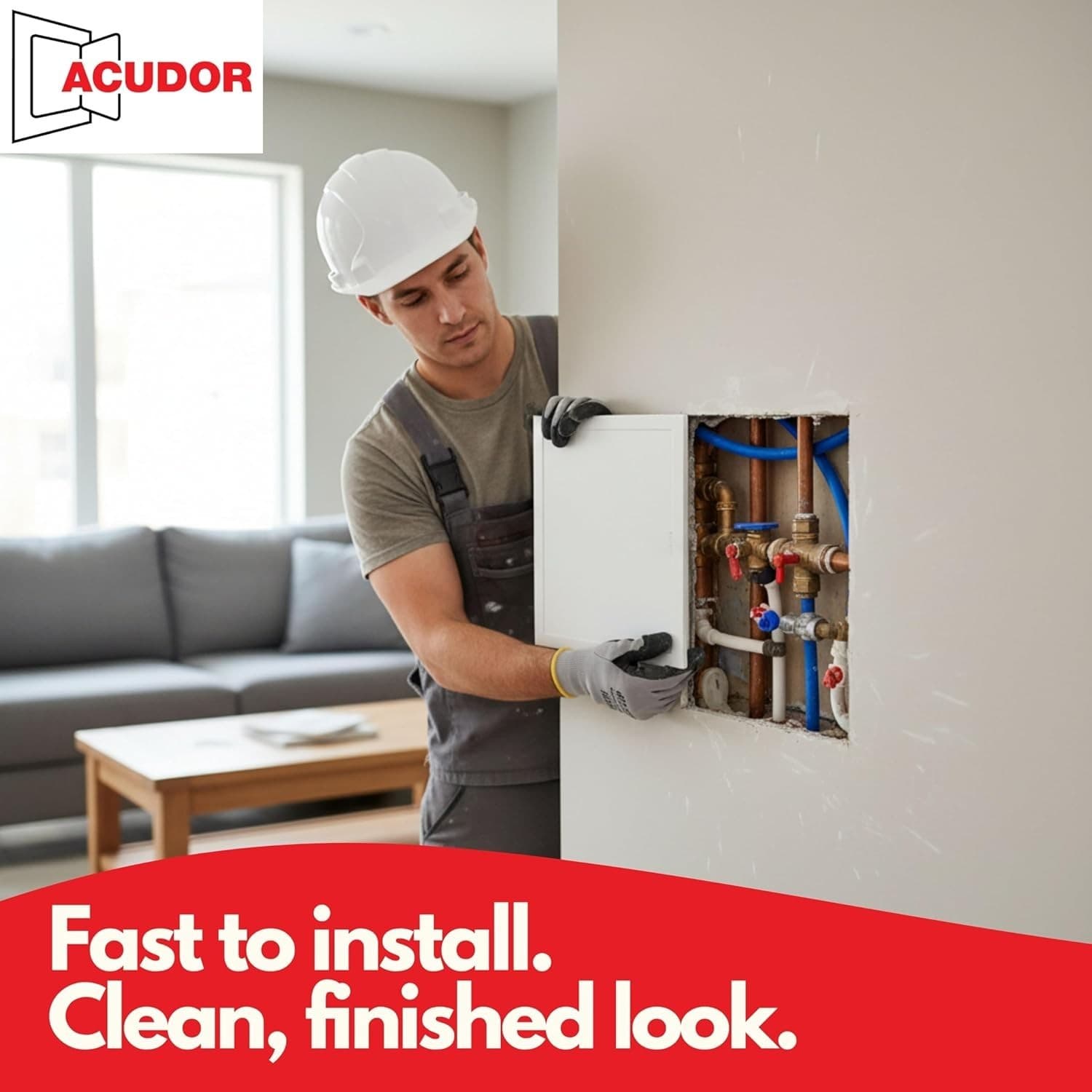 Access Panel for Drywall - Wall & Ceiling Plumbing and Electrical Hinged Access - Thumbnail 9