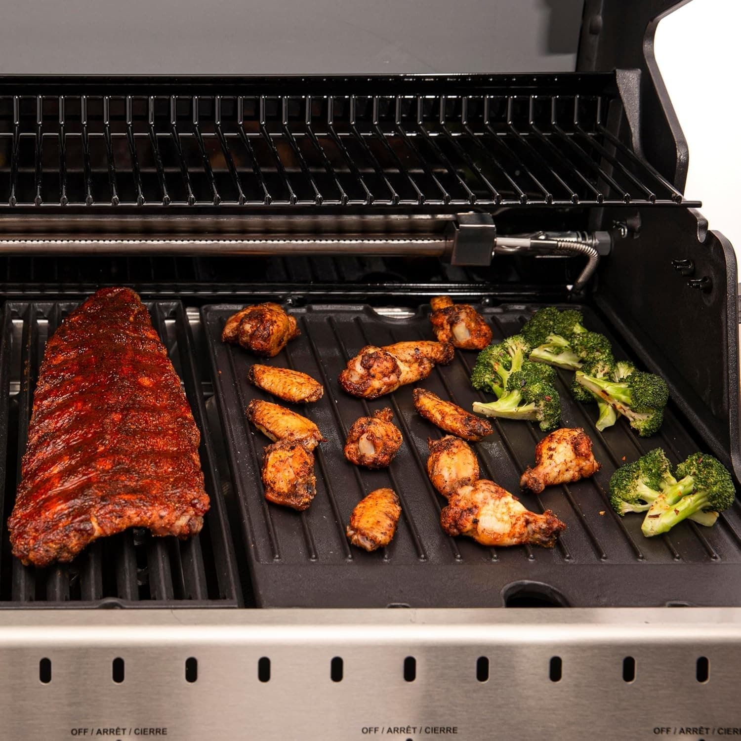 Broil King 11242 Exact Fit Cast Iron Griddle, Baron, Crown Series Gas Grills, - Thumbnail 7