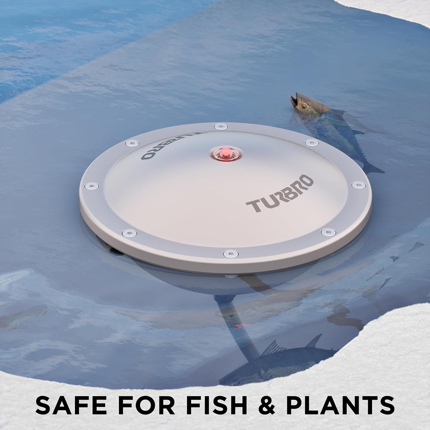 TURBRO Pond De-icer, Floating Pond Heater with 32.8 ft. UL Approved Cord, Full - Thumbnail 7