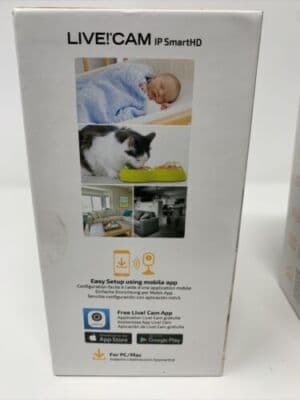 X2 Creative Live! Cam IP SmartHD 720p Wi-Fi Monitoring Camera BLACK (A12) - Thumbnail 5