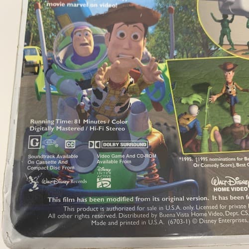 Toy Story (VHS, 2001) very good condition, rated G, Dolby Surround sound - Thumbnail 4